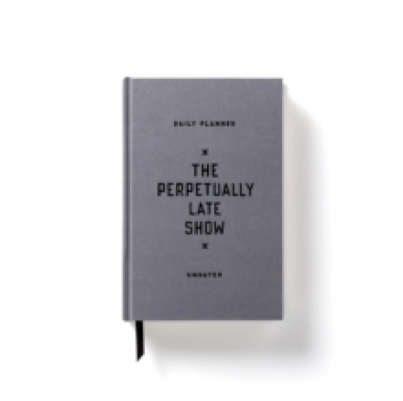 Image of The Perpetually Late Show Undated Standard Planner. Diary or journal. By Brass Monkey, Galison Books