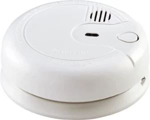 image of KnightsBridge Ionisation Electric Smoke Alarm 230V Mains / 9V Back up Battery