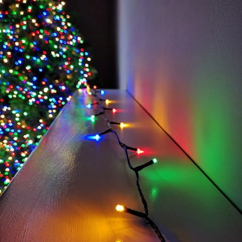 Image of Samuel Alexander 480 LED 38.3M Premier Supabrights Indoor Outdoor Christmas Multi Function Mains Operated String Lights With Timer In Multicoloured