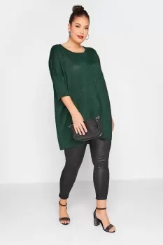 Image of Glitter Drop Shoulder Top