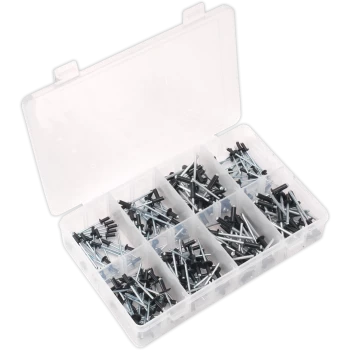 image of Sealey 200 Piece Black Anodised Rivet Assortment