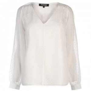 image of Firetrap Peasant Blouse - Off White