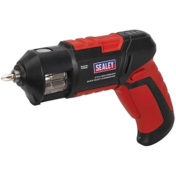 Image of Sealey CP36MS 3.7v Cordless Quick Select Screwdriver 1 x 1.3ah Integrated Li-ion USB Charger No Case