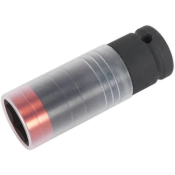 image of Sealey 1/2" Drive Ultra Power Impact Socket Metric for Alloy Wheels 1/2" 21mm