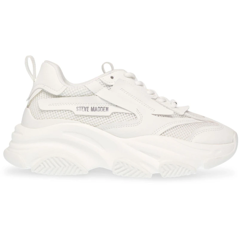 Image of Steve Madden Girls Possession Chunky Trainers White female C12 (31)