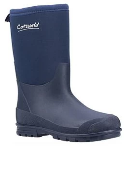 image of Cotswold Hilly Wellington Boot - Navy, Size 1 Older