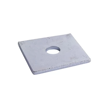 image of M10 x 50mm x 50mm x 3mm Square Plate Washer - Bright Zinc Plated - Pack of 10 - Timco