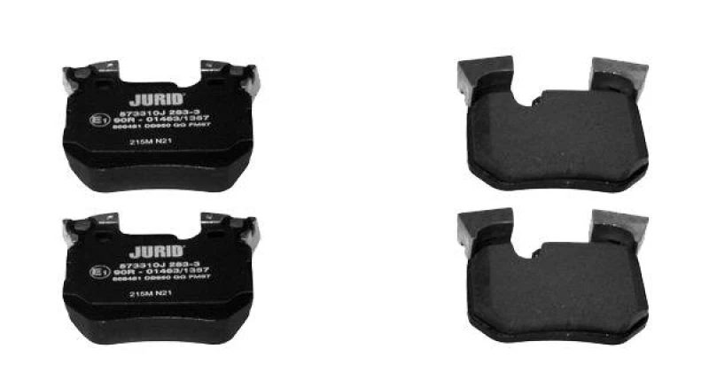 Image of JURID 573310J Brake pad set prepared for wear warning indicator, without accessories Brake Pad Set,disc brake (402)
