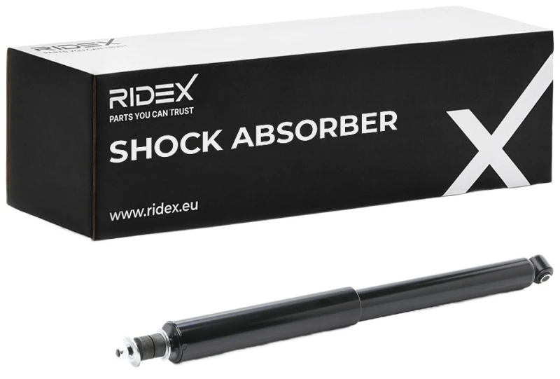Image of RIDEX 854S0256 Shock absorber Front Axle, Gas Pressure, Twin-Tube, Telescopic Shock Absorber, Bottom eye Shock Absorber (854)