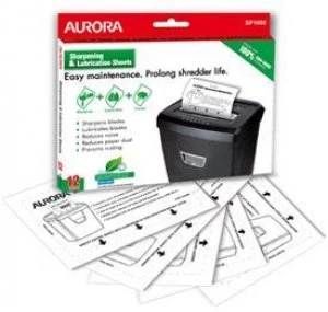 image of Aurora SP1000 Lubrication and Sharpening Sheets 12PK