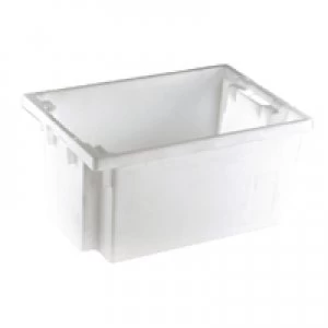 image of Slingsby Solid Slide StackNesting Container 600X400X300mm White 382965