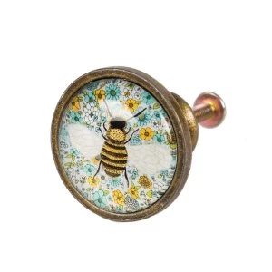 image of Sass & Belle Summer Floral Bee Drawer Knob