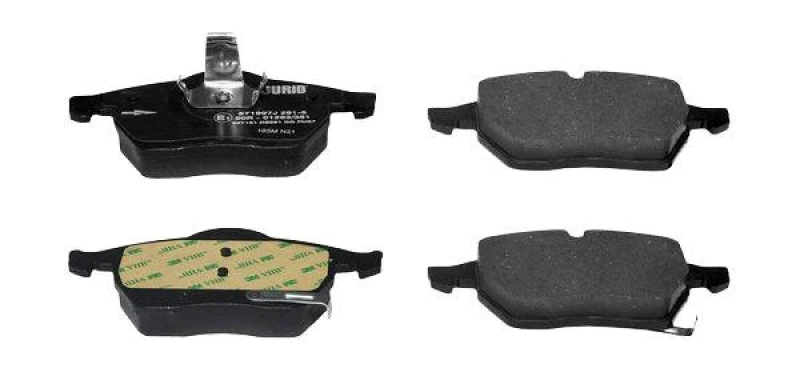 Image of JURID 571997J Brake pad set with acoustic wear warning, without accessories, with piston clip Brake Pad Set,disc brake (402)