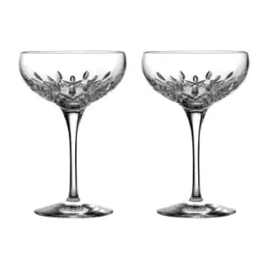 image of Waterford Lismore Essence Saucer Champagne Pair - Crystal