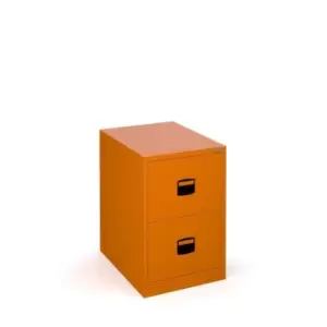 Image of Dams MTO Steel 2 Drawer Contract Filing Cabinet 711mm High - Black