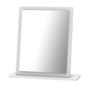 image of Indices Ready Assembled Small Mirror - White