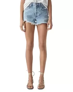 image of Agolde Parker Vintage Cutoff Denim Shorts in Swapmeet