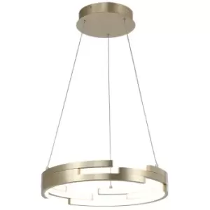 image of Italux Lighting - Italux Velar - Modern LED Hanging Pendant Golden, Warm White 3000K 3360lm, IP44 Dimmable