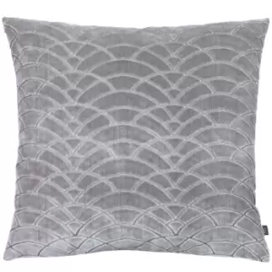 image of Ashley Wilde Dinaric Polyester Filled Cushion Viscose Polyester Smoke/Steel