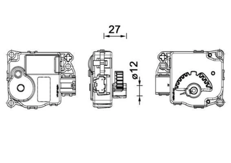 Image of Heater blend door actuator MAHLE AA 59 000P