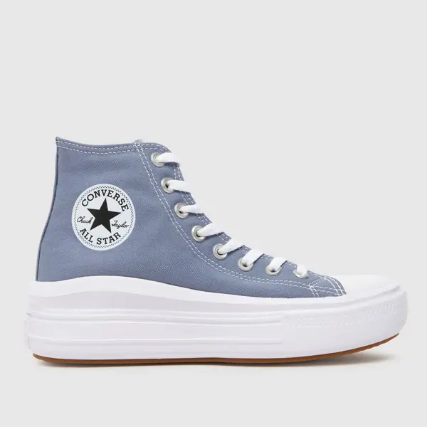 image of Converse all star hi move trainers in blue