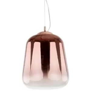 Image of Italux Lighting - Italux Lanila - Modern Hanging Pendant Copper 1 Light with Glass Shade, E27