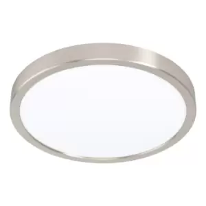 Image of Wall / Ceiling Light Satin Nickel 285mm Round Surface Mounted 20W LED 3000K