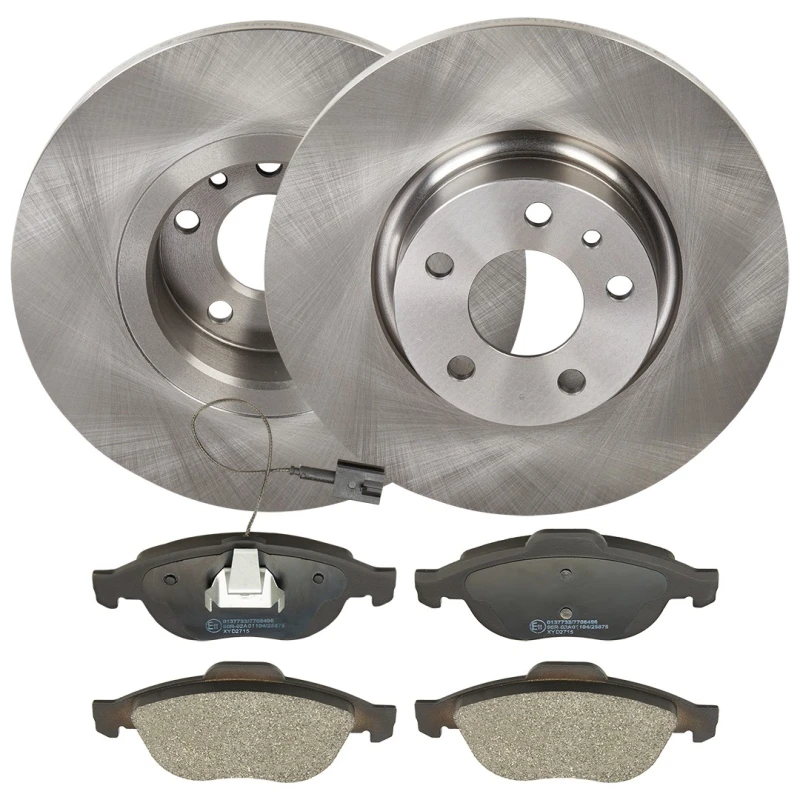 Image of RIDEX 3405B0126 Brake disc and pads set Front Axle, Brake Disc Type: Solid Brake Set,disc brakes (3405)
