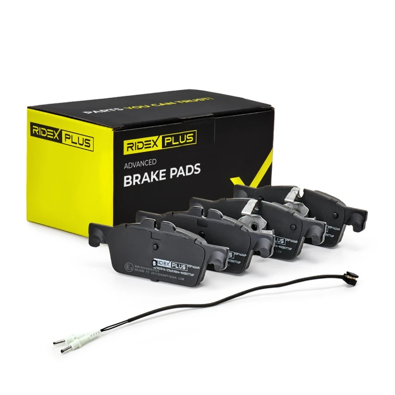 Image of RIDEX PLUS 402B0776P Brake pad set incl. wear warning contact, with accessories Brake Pad Set,disc brake (402)