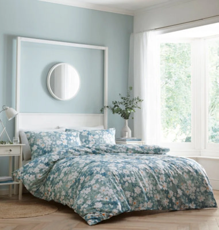 Image of Portfolio Home Hazy Bloom King Duvet Cover And Pillowcases Set