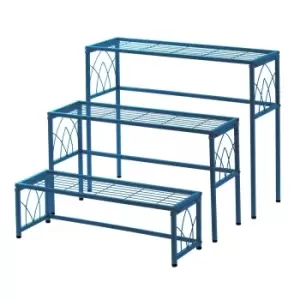 Image of VegTrug Nesting Plant Stand - Blue