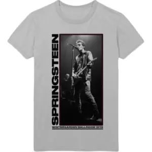 Image of Bruce Springsteen - Wintergarden Photo Unisex XX-Large T-Shirt - Grey