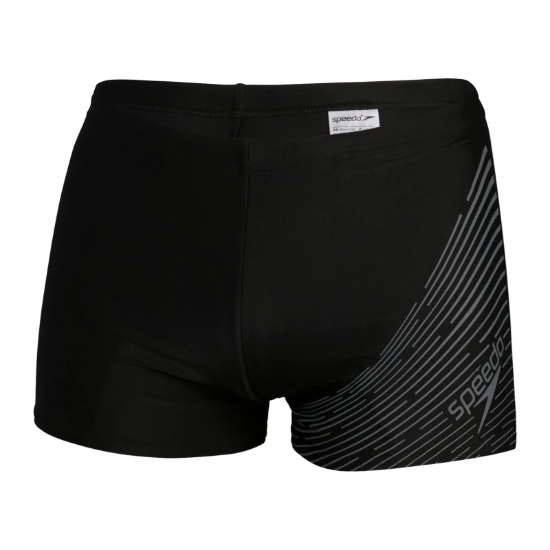 Image of Speedo Medly Logo Aqua Shorts Black Grey male 30 inch