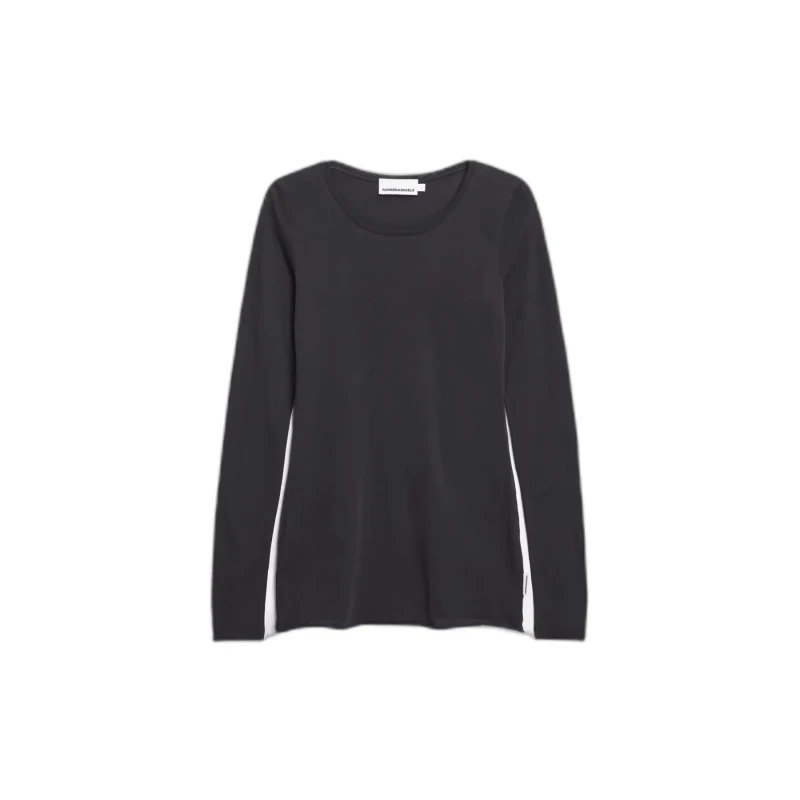 Image of ARMEDANGELS Womens long sleeve T-Shirt ARMEDANGELS Eibiaara Noir Female XL