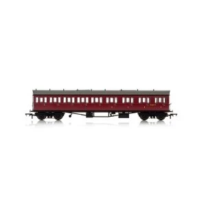 Image of Hornby BR Collett 57' Bow Ended E131 Nine Compartment Composite (Right Hand) W6631W Era 4 Model Train