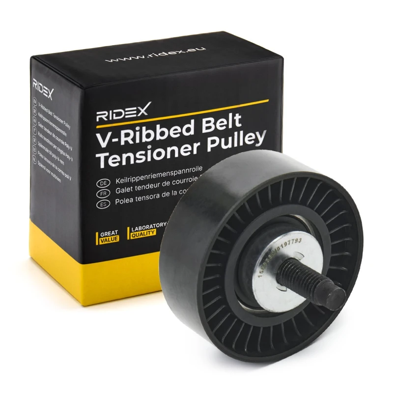 Image of RIDEX 312D0088 Idler Pulley Deflection/Guide Pulley,v-ribbed belt (312)