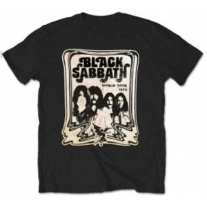Image of Black Sabbath World Tour 78 Cream T Shirt: XL
