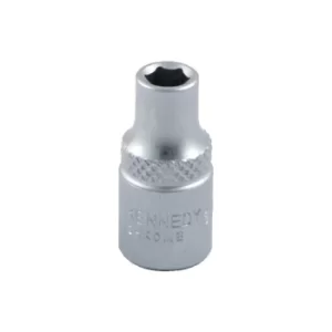 Image of 1/2" A/F Single Hex Socket 1/4" Sq Dr