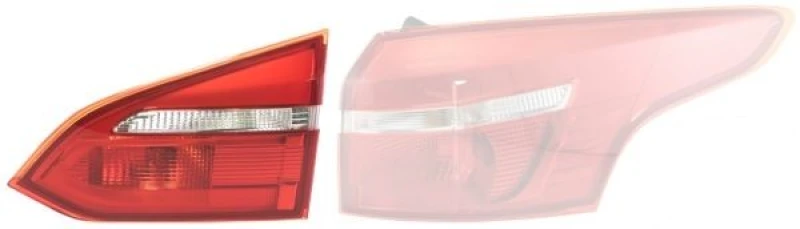 Image of HELLA 2NR 354 828-121 Rear light Inner Section, with bulb holder, Right, W16W, without bulbs Combination Rearlight (391)