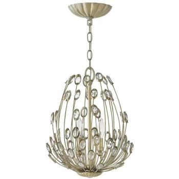 Image of Elstead - Tulah - 3 Light Ceiling Pendant Silver, E14