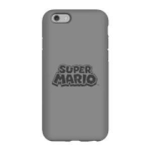 image of Nintendo Super Mario Distressed Logo Phone Case - iPhone 6S - Tough Case - Gloss