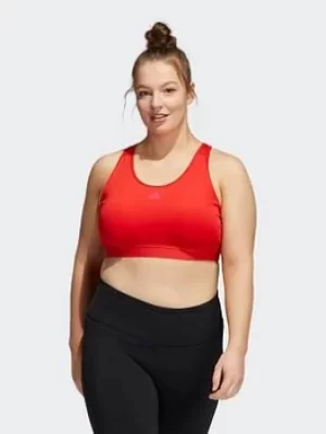 Image of adidas Believe This Bra (plus Size), Red, Size 1X, Women
