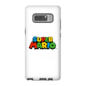 image of Nintendo Super Mario Colour Logo Phone Case - Samsung Note 8 - Tough Case - Gloss