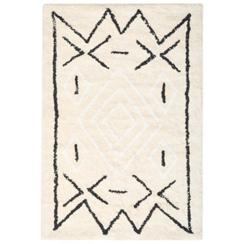 Image of Beliani Bath Mat Untla Light Beige 60 X 90 Cm Cotton