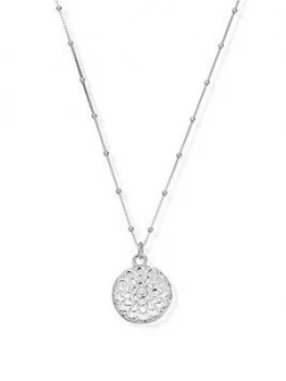 image of Chlobo Sterling Silver Moon Flower Necklace