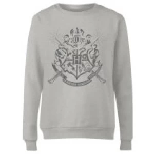 Image of Harry Potter Draco Dormiens Nunquam Titillandus Womens Grey Sweatshirt - S - Grey
