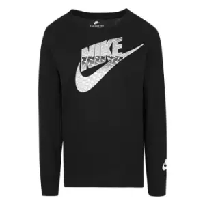 image of Nike Long Sleeve Futura Tee Infant Boys - Black