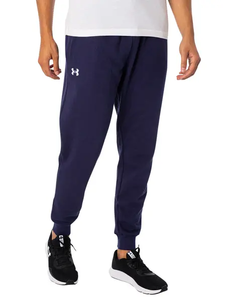 Image of Under Armour Rival Fleece Joggers Midnight Navy/White XL