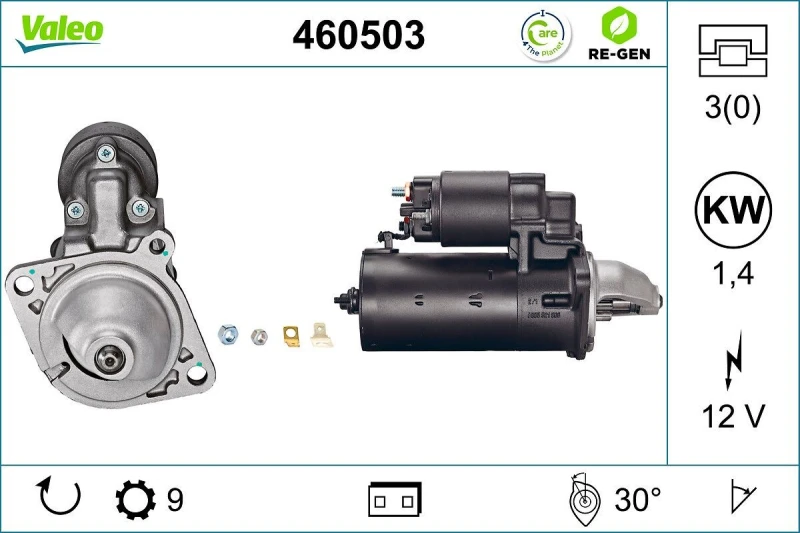 Image of Starter motor VALEO 460503
