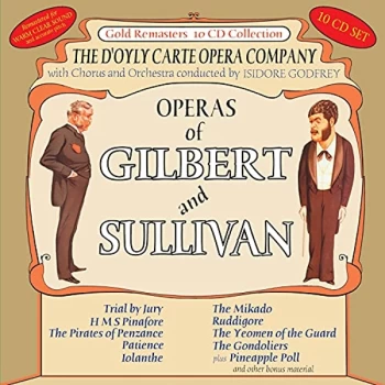 image of Gilbert and Sullivan - Operas of Gilbert and Sullivan (D'oyly Carte Opera Company) CD